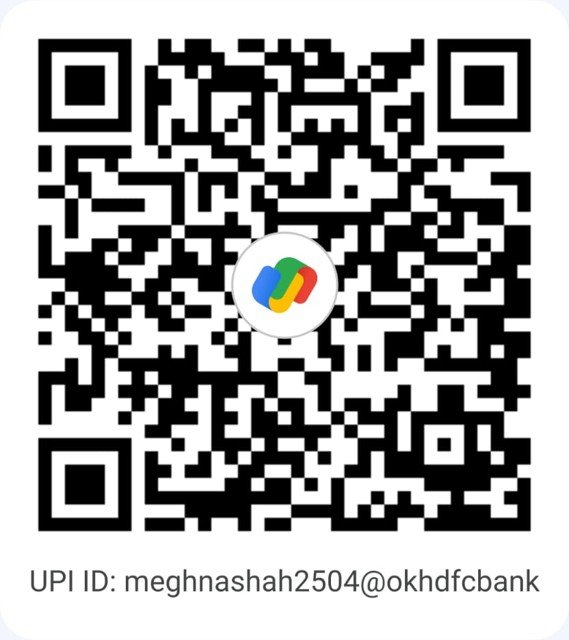 UPI QR code for meghna shah